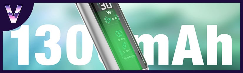 Autonomie de 1300 mAh